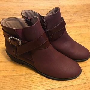 Burgundy Booties